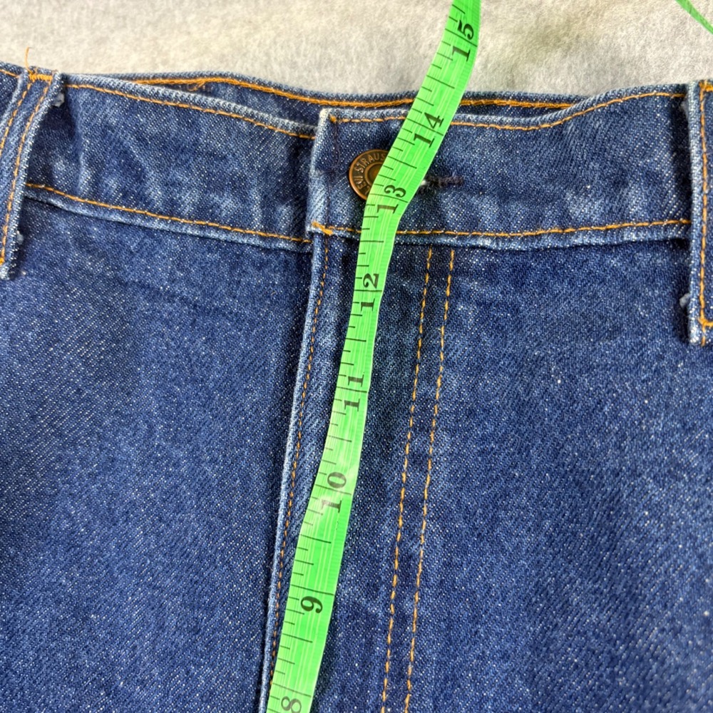 Vintage Levis 517 Orange Tab Jeans Mens 40x24 Dark Wash Made in USA Bootcut - Picture 10 of 12